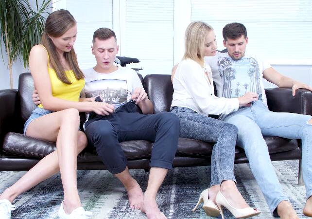 极品乌克兰美女模特克鲁兹逗逼剧情与男友激情被他哥们看到让他们出去开房突然看到她妹妹然后火爆4P换着 操